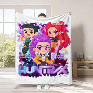 Nueva Manta Exclusiva Transfronteriza de Kpop Demon Hunters Exorcist Girl, la Más Vendida, con Impresión Digital por Transferencia de Calor y Diseño de Dibujos Animados - Product Image 5