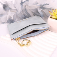 Portefeuille personnalisé durable à plusieurs fentes, porte-cartes en cuir PU, étui promotionnel pour cartes bancaires et permis de conduire, compact, fin et portable