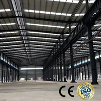 Hangar de stockage en acier léger sur mesure, résistant au vent, bâtiment métallique préfabriqué pour entrepôt logistique et stockage de marchandises