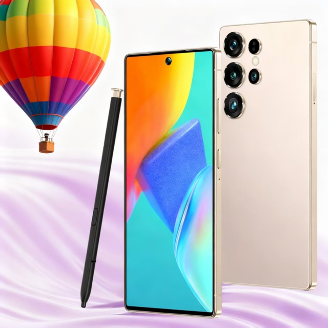 22GB+2TB Large Memory Full-Screen Gaming Smartphone High Quality Android 15 7.3 Inch Dual Sim S25 ULTRA Smart Phone Cellphones