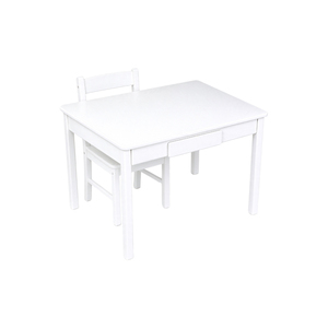 Ensemble table et chaise d'étude <span class=keywords><strong>pour</strong></span> enfants <span class=keywords><strong>en</strong></span> <span class=keywords><strong>bois</strong></span> blanc moderne avec tiroir, <span class=keywords><strong>petit</strong></span> <span class=keywords><strong>bureau</strong></span> <span class=keywords><strong>pour</strong></span> chambre d'enfant, meubles <span class=keywords><strong>pour</strong></span> la maison et l'école, durable - Product Image 2