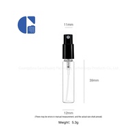 Atomizador de Perfume de Viaje Mini de 2 ml, 1.5 ml, 5 ml, Frascos de Vidrio para Muestras de Perfume, Envase para Perfume