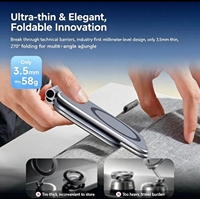 Support de téléphone portable adhésif double face ultra-fin multifonction pliable pour voiture, vente en gros d'usine, gadgets automobiles