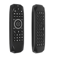 BOXPUT G7V Pro Air Mouse Keyboard Mini Bahasa Inggris 2.4G Nirkabel IR Learning Gyroscope Remote Control Suara untuk Android TV BOX Mi G7