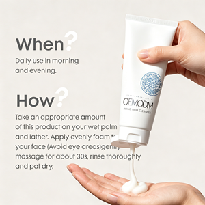 Nettoyant visage à triple mélange d'acides aminés, lavage doux et respectueux de la peau pour un soin nourrissant quotidien du visage et des soins de la peau - Product Image 5