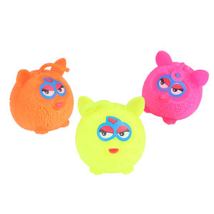 Promotionele Puffer Bal Kleurrijke Pluizige Bal Yoyo Stress Puffer Bal Leuke Lachend Speelgoed - Product Image 3