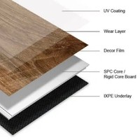 Suelo De vinilo De PVC SPC impermeable De alta calidad Piso De Vinilo tablón De vinilo 5mm 6mm 4mm Spc suelo impermeable