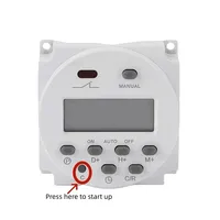 Minuteur de contrôle de temps à micro-cycle simple et double CN101A 12V/24V/110V/220V, contrôle du temps minimal 16A
