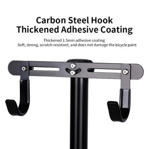 Support de rangement pour vélos <span class=keywords><strong>à</strong></span> suspendre <span class=keywords><strong>à</strong></span> l'intérieur, double tête de suspension, réglable, support de stationnement <span class=keywords><strong>suspendu</strong></span>, peut accueillir deux vélos, argent - Product Image 3
