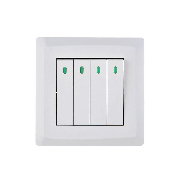 VNX 2025 European Style Wall Switch 4gang 1 Way Switch 2 Way on off Light Switch