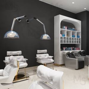 M & S Miroir carré ovale moderne et léger personnalisé de luxe Ensemble de meubles de <span class=keywords><strong>salon</strong></span> de coiffure Miroir de cheveux doré Design pour <span class=keywords><strong>salon</strong></span> de beauté - Product Image 6