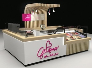 <span class=keywords><strong>Kiosque</strong></span> de crème glacée en bois massif, 10 pièces, Design de centre commercial, pour aliments à vendre - Product Image 2