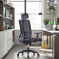 Chaise de bureau à dossier haut avec accoudoirs, design moderne, réglable en hauteur, pour salle à manger, bureau ou salle d'étude