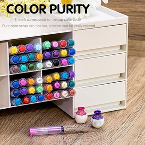 Lot de 12 marqueurs à craie liquide colorés à pointe réversible, non toxiques, à base d'eau, pour tableau blanc - Product Image 5