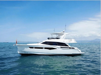 Offre Spéciale Yacht de Luxe en Fibre de Verre de 50 pieds, Double Console, Double Conduite, Moteur Diesel Cummins 205 CV, Axe-Bow, 12 Personnes, pour Réceptions d'Affaires et Croisières