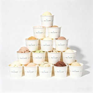 Vasos de Papel Desechables Personalizados para Helado, Vasos para Sundae con Tapa y Cuchara, Venta al por Mayor - Product Image 5