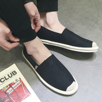 Espadrilles décontractées légères en toile respirante avec semelle en paille pour l'hiver et l'été, idéales pour la marche, modèle Lazy Fit