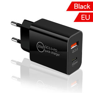 Adaptador de <span class=keywords><strong>cargador</strong></span> de pared 2 en 1 US EU UK tipo C para <span class=keywords><strong>iPhone</strong></span> de <span class=keywords><strong>20</strong></span> <span class=keywords><strong>W</strong></span> <span class=keywords><strong>cargador</strong></span> rápido tipo C para <span class=keywords><strong>cargador</strong></span> rápido Usb tipo C para <span class=keywords><strong>iPhone</strong></span> 12 - Product Image 4