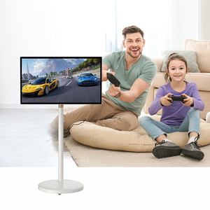 <span class=keywords><strong>ทีวี</strong></span>พกพา OSK LM-2704 ขนาด 27/32 นิ้ว 4K UHD หน้าจอสัมผัส พร้อมล้อเลื่อน แบตเตอรี่ในตัว ระบบปฏิบัติการ Android 11 ดีไซน์หมุนได้ สีขาว ความจุ 128GB แรม 4GB - Product Image 2