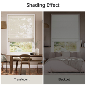 Lichtfilternde und Wärmeisolierende Römische Rollos aus Polyester, Perfekt für Wohnzimmer und Eingangsbereiche - Product Image 5