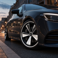 Jantes forgées 3 pièces 5 branches argentées 18x9 5x114.3 ET30 6061 T6 sur mesure à déport profond pour Porsche