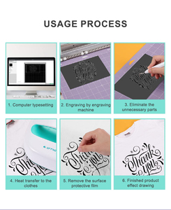 Cowint nhiệt độ cao mềm kim loại truyền nhiệt vinyl (HTV) cho hàng dệt may-Tùy chỉnh kích thước dễ dàng cắt & Weed 30 + Màu sắc - Product Image 6