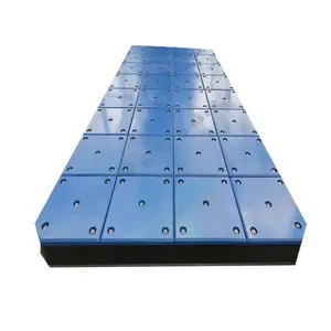 Bantalan fender uhmwpe tahan aus/bantalan bumper Dok uhmwpe/suku cadang Dok fender laut blok hdpe uhmwpe sleeper pabrikan