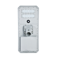 Lampadaire solaire à large couverture IP66 190lm/w, éclairage routier LED extérieur à grande portée avec alimentation par batterie DC
