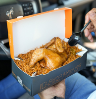 Biryani-Box Anpassbare Luxus Einweg-Kraftpapierbehälter für Chinesische Mahlzeiten Umweltfreundliche Reisbox