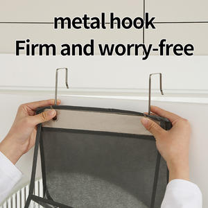 Sac suspendu sur la <span class=keywords><strong>porte</strong></span>, rangement pour sacs à main, <span class=keywords><strong>organisateur</strong></span> <span class=keywords><strong>de</strong></span> fournitures diverses avec 4 et 6 étagères, <span class=keywords><strong>organisateur</strong></span> mural en tissu avec poches transparentes - Product Image 6