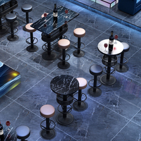 Table de bar personnalisable de luxe léger pour discothèque, bar, KTV, restaurant musical, mobilier commercial