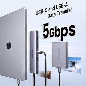<span class=keywords><strong>UGREEN</strong></span> Revodok 1071 <span class=keywords><strong>Hub</strong></span> <span class=keywords><strong>USB</strong></span> <span class=keywords><strong>C</strong></span> para Portátil, Adaptador <span class=keywords><strong>USB</strong></span> <span class=keywords><strong>C</strong></span> 7 en 1 con HDMI 4K, Carga PD de 100W, Puertos de Datos <span class=keywords><strong>USB</strong></span>-<span class=keywords><strong>C</strong></span> y 2 <span class=keywords><strong>USB</strong></span>-A de 5Gbps, SD/TF - Product Image 5