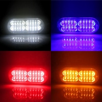 Feux de signalisation à LED stroboscopiques DC 12V 20SMD, lampe clignotante latérale pour voiture, feux de signalisation d'urgence, balises de circulation automobile