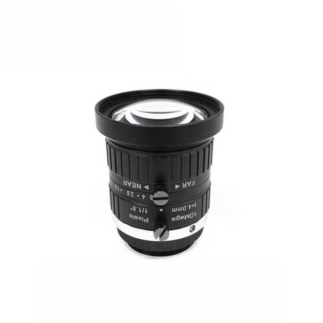 Goveisee Industrial Varifocal 4K Lens 10MP C Mount 4MM 1/1.8 Inch Aperture F1.8 Low Distortion Manual Focus Machine Camera