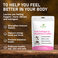 Café Premium Bio au Collagène et aux Champignons : Améliore l'Énergie, Renforce le Système Immunitaire – Complément Alimentaire