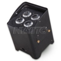 DJ alimenté par batterie 4X18W RGBWA UV sans fil LED Par Light 6in1 Uplight Spots