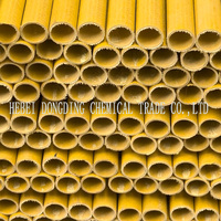 Tube rond en PRV pultrudé à surface lisse, tuyau composite en fibre de verre coloré pour mât de drapeau