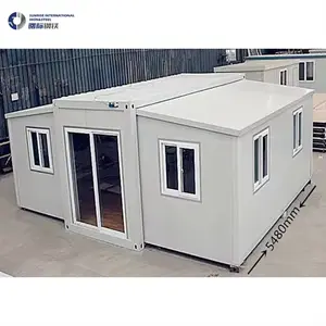 Pre fab house modular home 10ft container office industry portable house foldable container provide ddp shipping