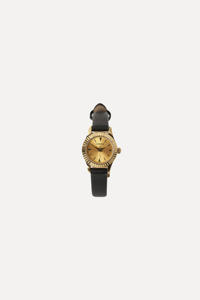 Reloj de Pulsera Pequeño Dorado y Negro GBHW, Elegante Reloj de Cuarzo de Lujo, Reloj Analógico Informal de Negocios con Diseño de Correa de Cuero Genuino - Product Image 6