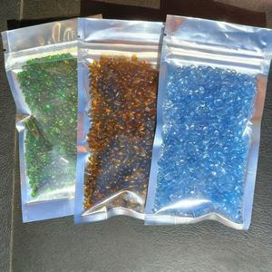 หินแก้วสีฟ้าผสมสีใสสำหรับตกแต่งตู้ปลา หินกรวดสำหรับปลา ตกแต่งบ้านช่วงคริสต์มาสและปีใหม่ DIY - Product Image 2