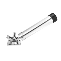 HANSE – support de canne à pêche en acier inoxydable, Base carrée, avec manchons en PVC, accessoires marins