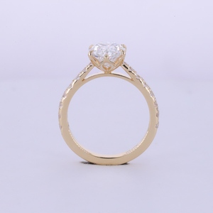 แหวนหมั้นเพชรทรงมาร์คีส์ 1 กะรัต 2 กะรัต 2.5 กะรัต ทองคำแท้ 14k ประดับด้วยดอกทิวลิป - Product Image 4