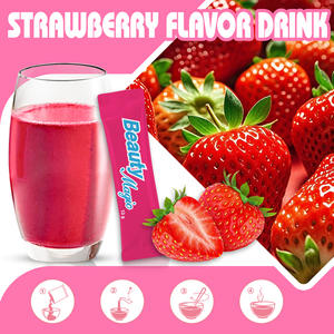 Bebida de Fresa Beauty Magic con 100,000mg de Colágeno, Vitamina C y Hialuronato para el Cuidado de la Piel, Cabello y Uñas, 15 Sobres - Product Image 4