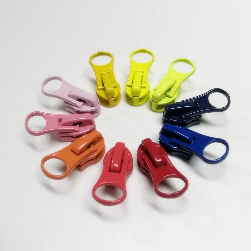 High Quality Wholesale a Variety of Models Multicoloured Hard Zinc Alloy Material Zipper Slider
