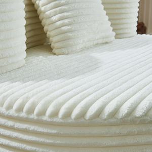 High Density of Compressed Flannel Fabric Upholstered Sleeper Chair Comfortable No-Assembly <b>Lounge</b> <b>Sofa</b> for Living Room Bedroom - Product Image 5