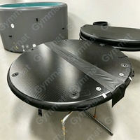 Couverture de piscine gonflable rigide pliable ronde pour piscine extérieure 6/8/9/10 pieds avec poignées pour jardin
