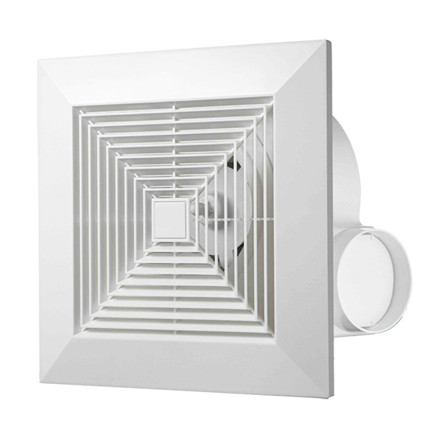 New Arrival Washroom Bathroom Exhaust Fan 8 10 12 Inch Bedroom Ceiling Mount Plastic Air Ventilation Fan for Hotel Toilet