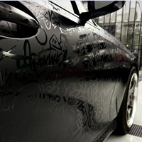 Nouveau film de protection de voiture en vinyle mat satiné gaufré UV à motif dessin animé, autocollant de voiture imprimé sur mesure, film vinyle à changement de couleur pour voiture avec technologie Air Release