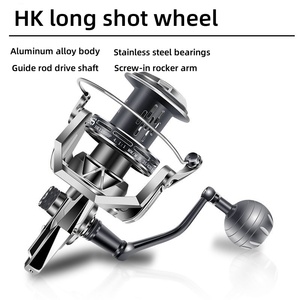 Nouvelles moulinettes de pêche à lancer série 8000 10000 12000, 15 kg de résistance maximale, poignée interchangeable gauche/droite, corps métallique, pour rivière, ruisseau, lac - Product Image 6