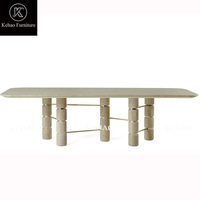 Nouveau design Table à manger moderne italienne Meuble commercial pour hôtel Café Mobilier moderne pour restaurant
